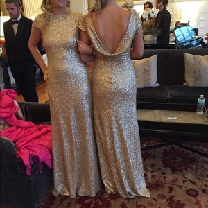 Sorella Vita Rose Gold Bridesmaid Sequins Gown